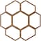 Ekena Millwork Florin Wood Fretwork Pierced Ceiling Medallion, Walnut, 20"OD x 8 1/2"ID x 1/4"T CMWP20X20X0250FOWA - alternate 3